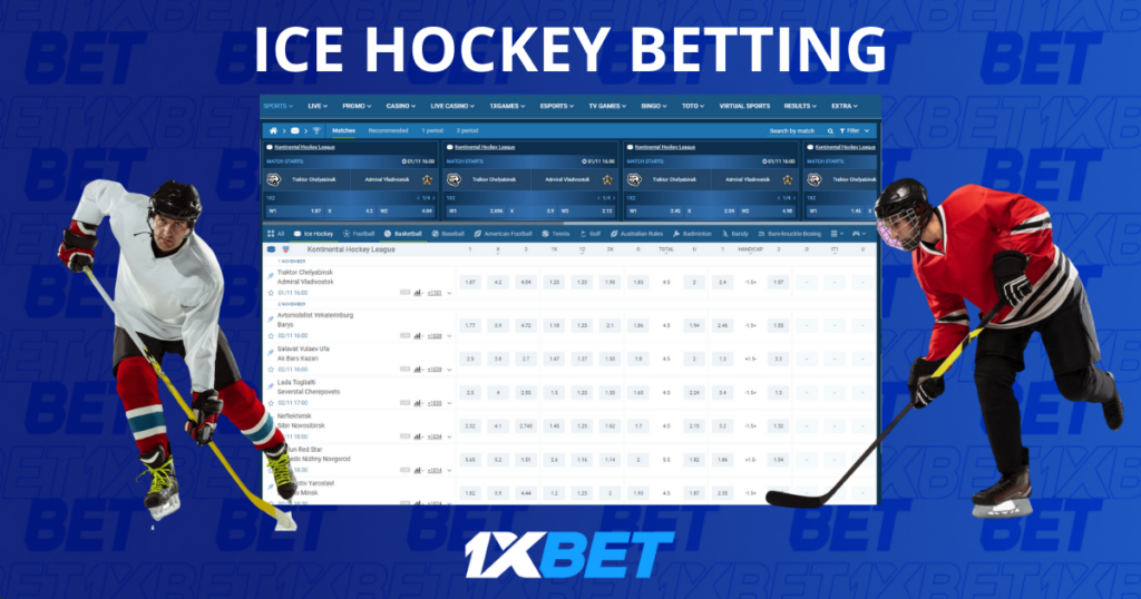 1xBet Betting Ice Hockey